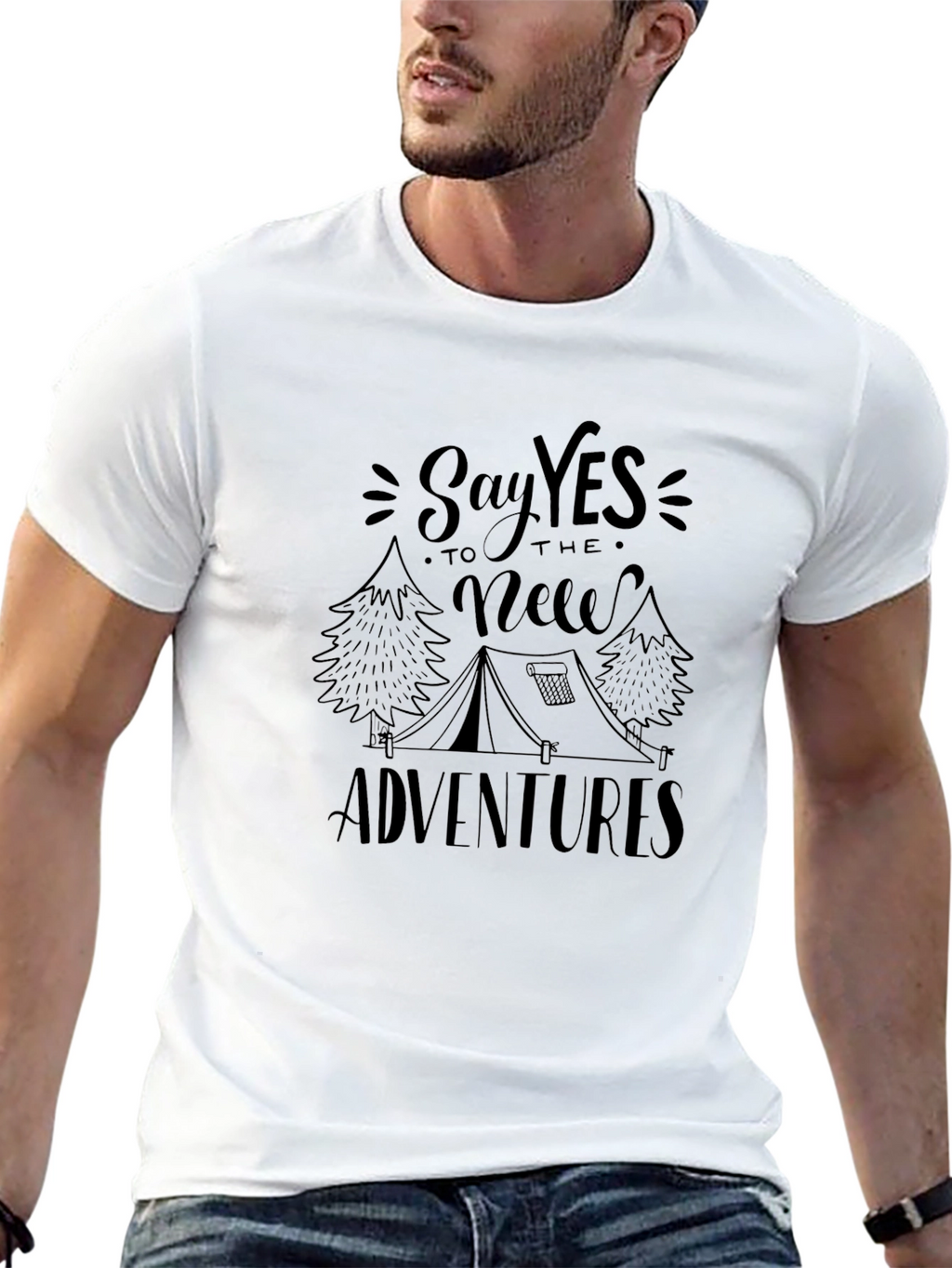 Adventure Awaits: Graphic Print Tee