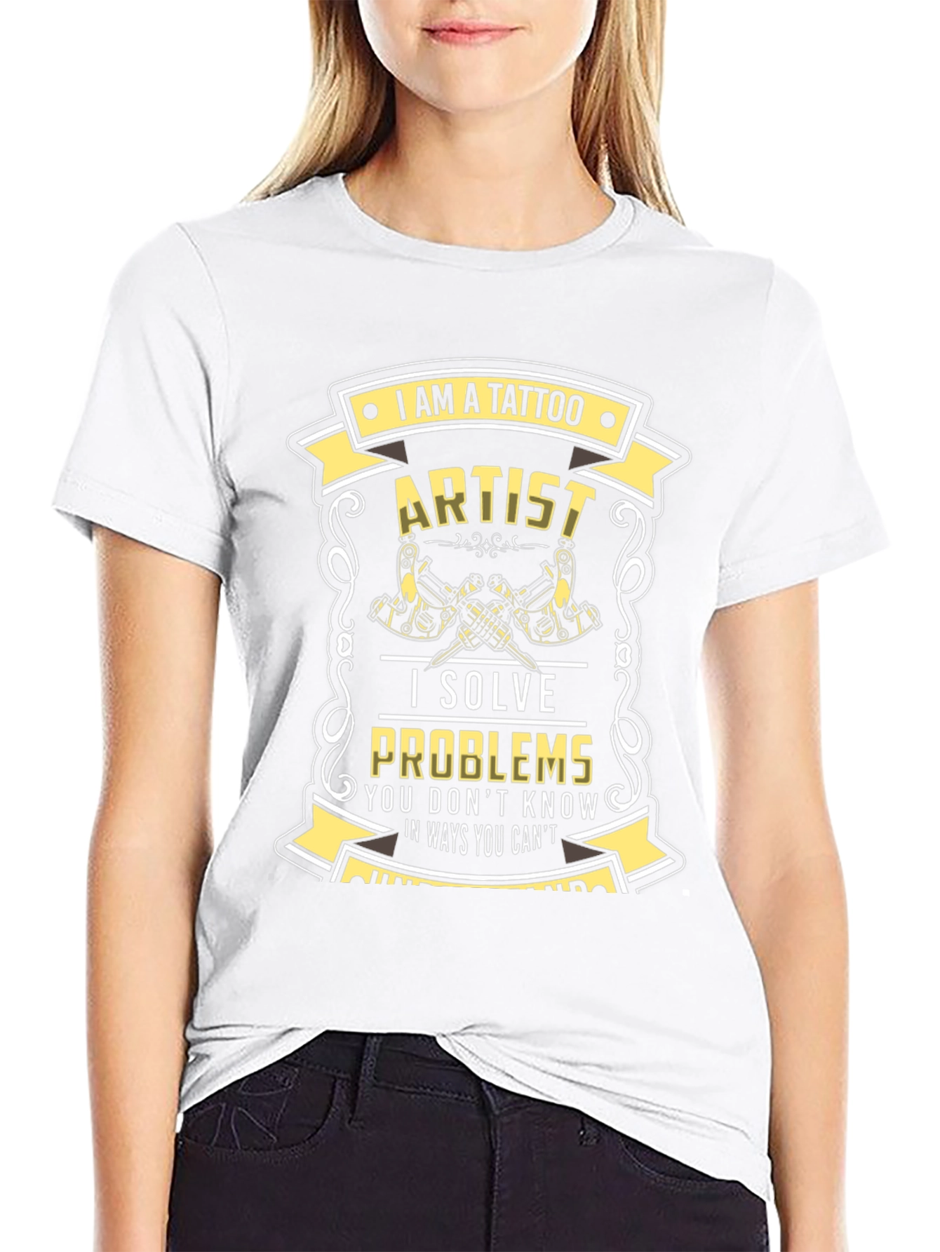 Tattoo Artist Graphic T-Shirt - Solve Problems Design
