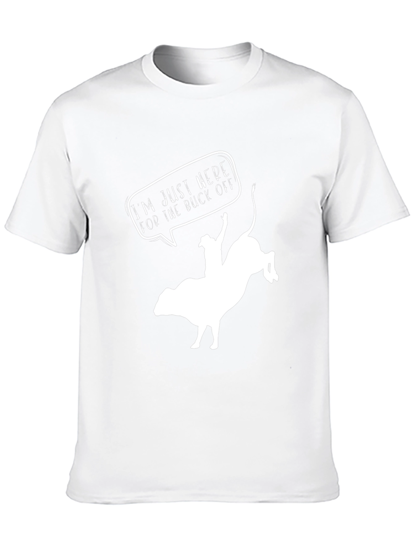 Buck Off Rodeo Graphic Tee - Black Cotton T-Shirt
