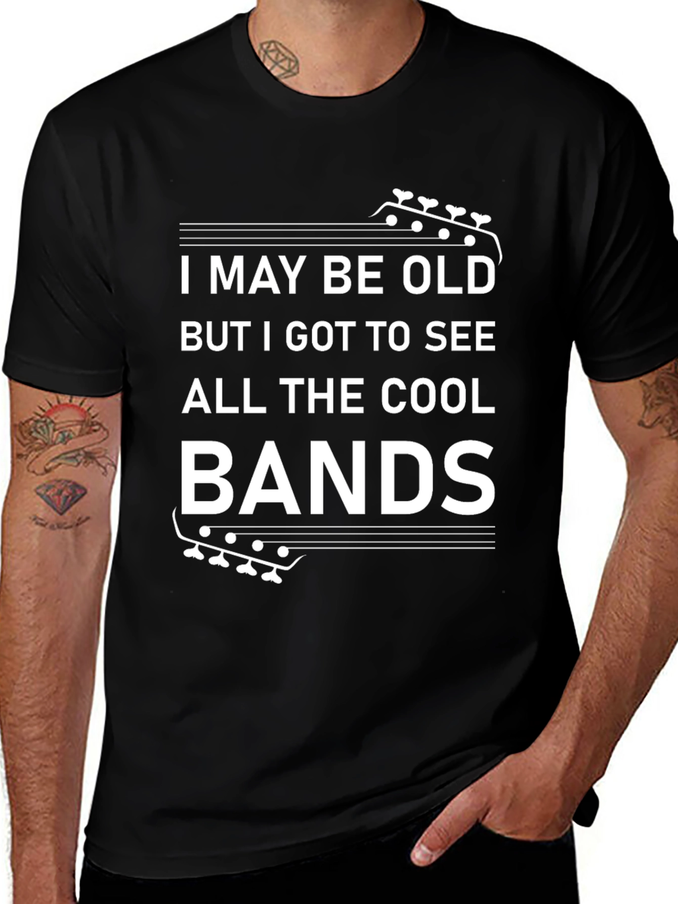 I May Be Old Cool Bands Graphic T-Shirt