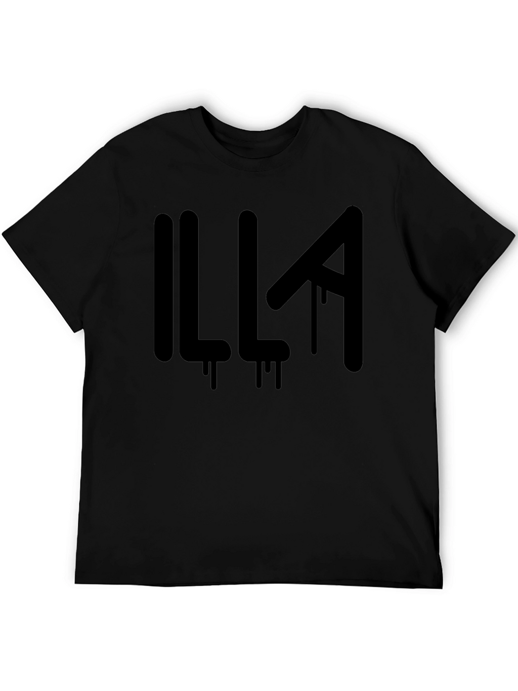 Illa Graphic Print Mens Black T-Shirt