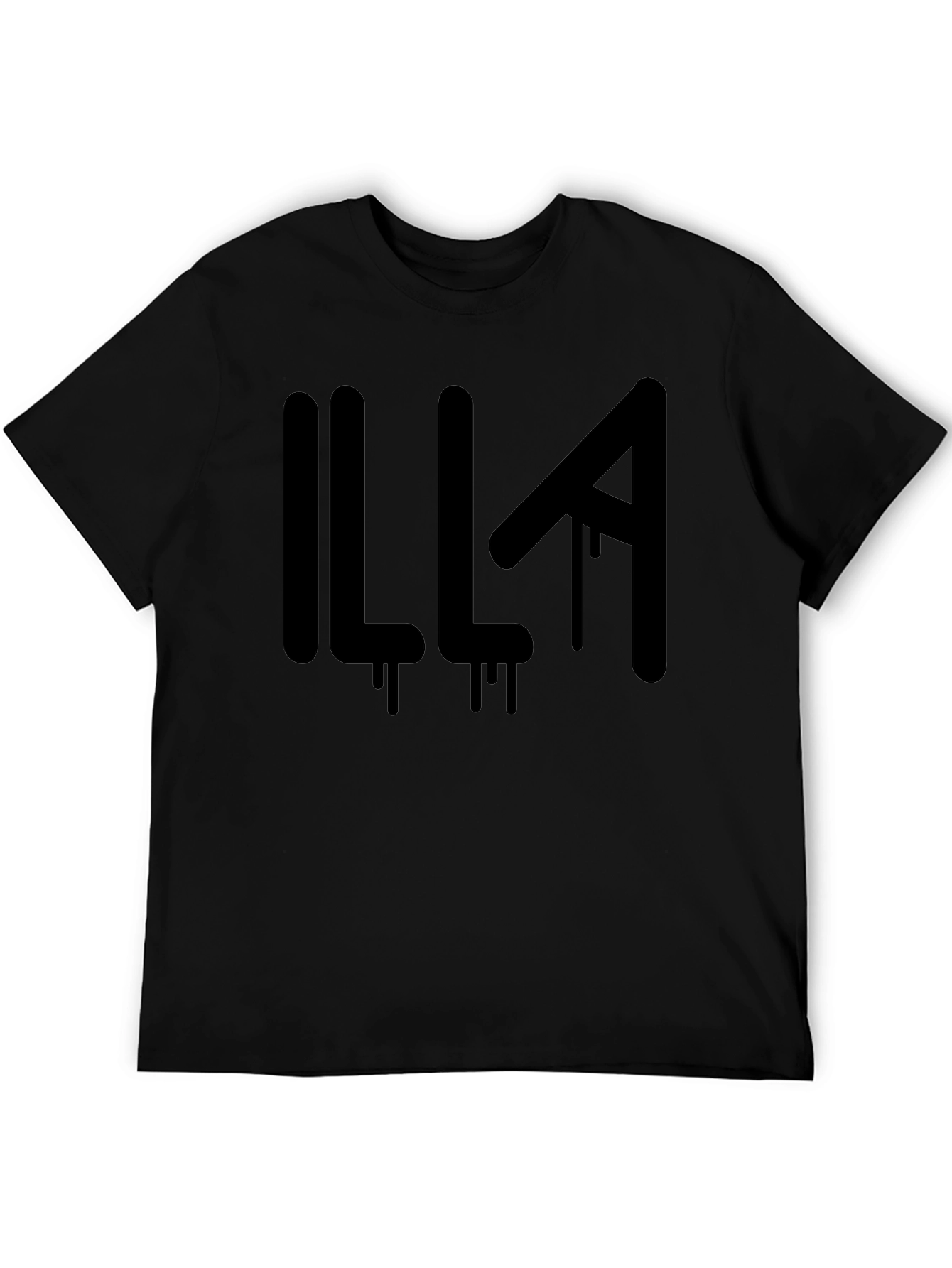 Illa Graphic Print Mens Black T-Shirt
