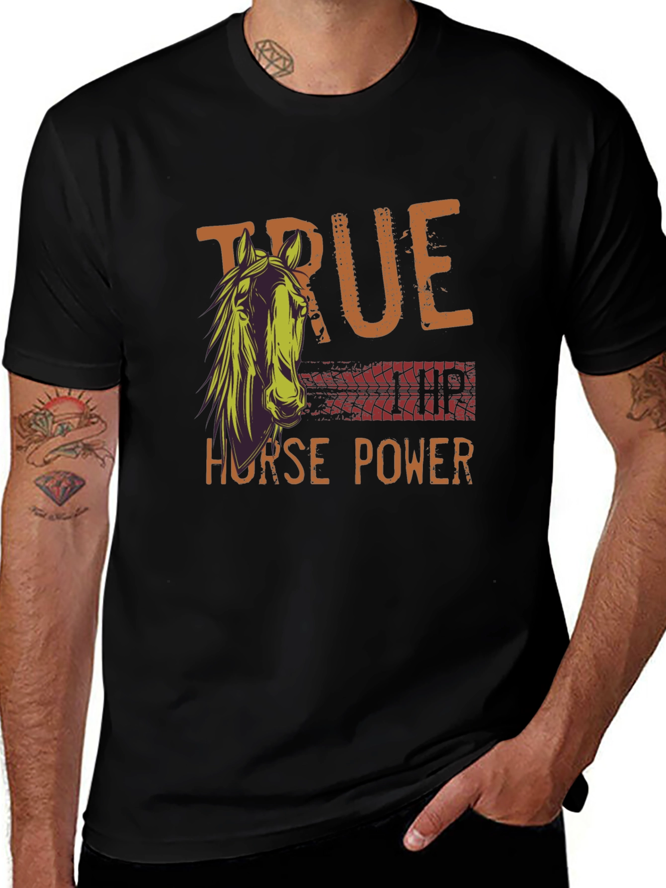 True Horsepower Graphic Tee - Black