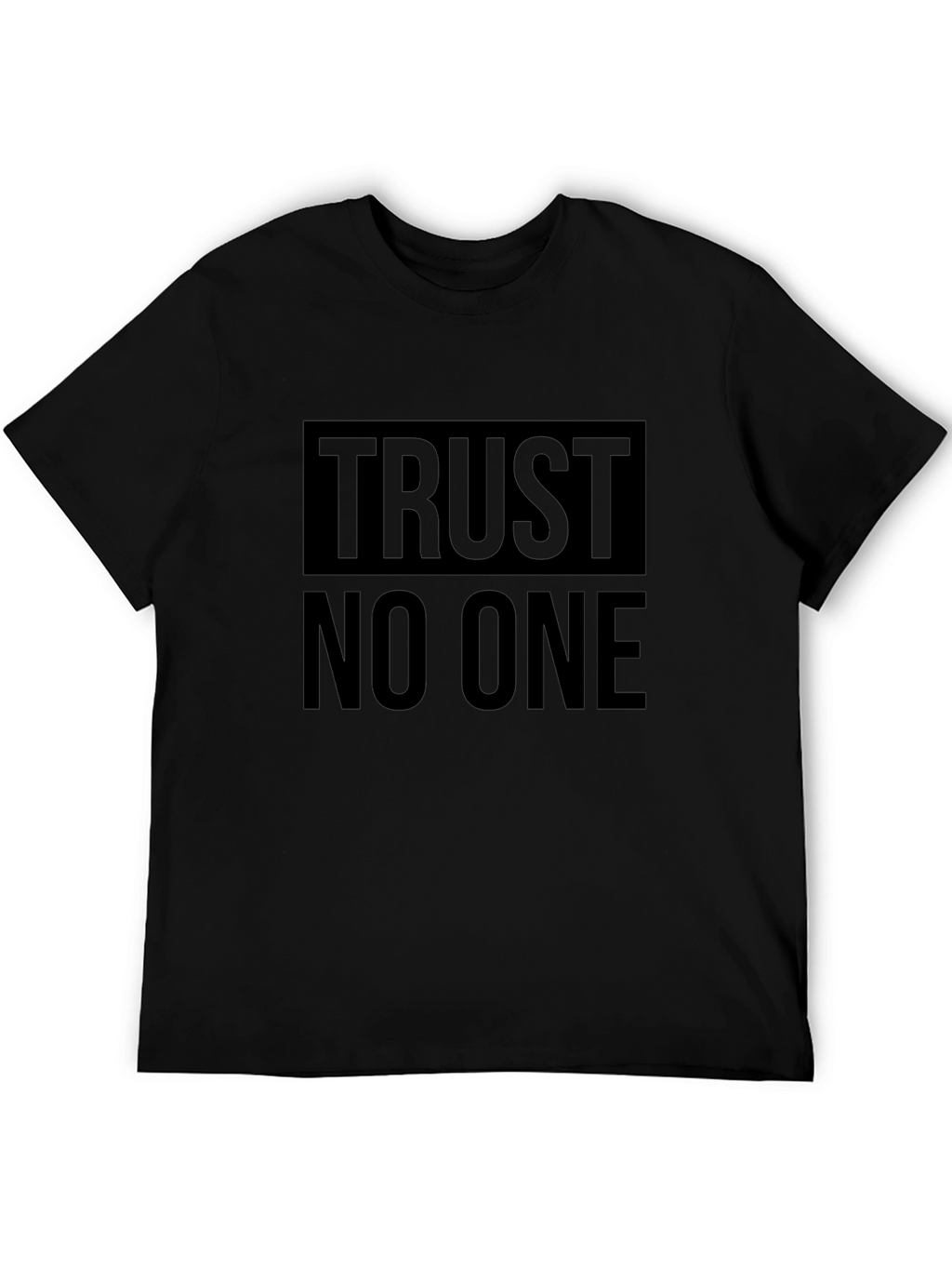 Trust No One Graphic T-Shirt - Black