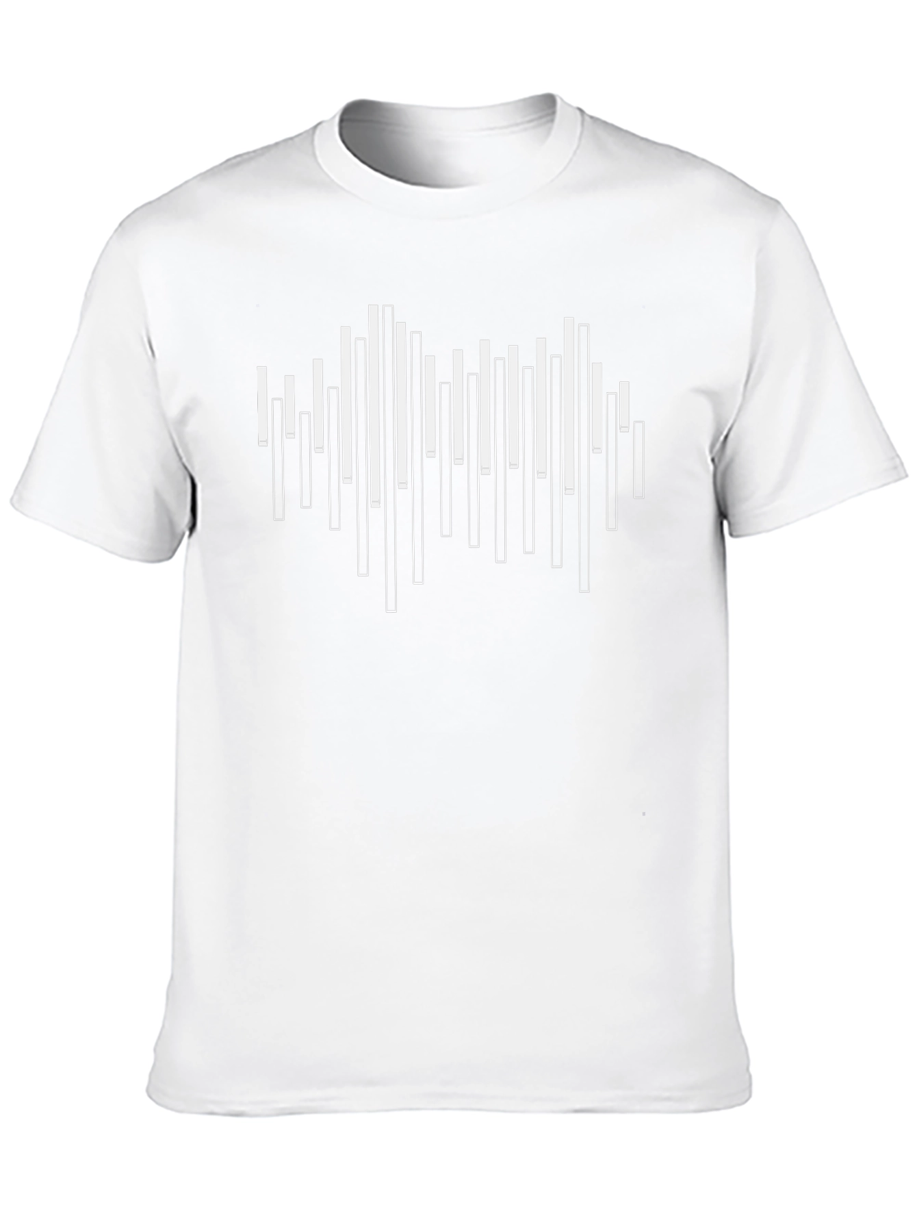 Cool Abstract Graphic Tee - Black Cotton Blend