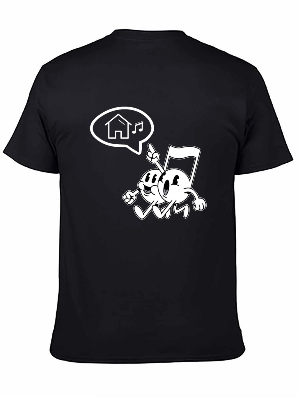 Retro Music Note Graphic Tee