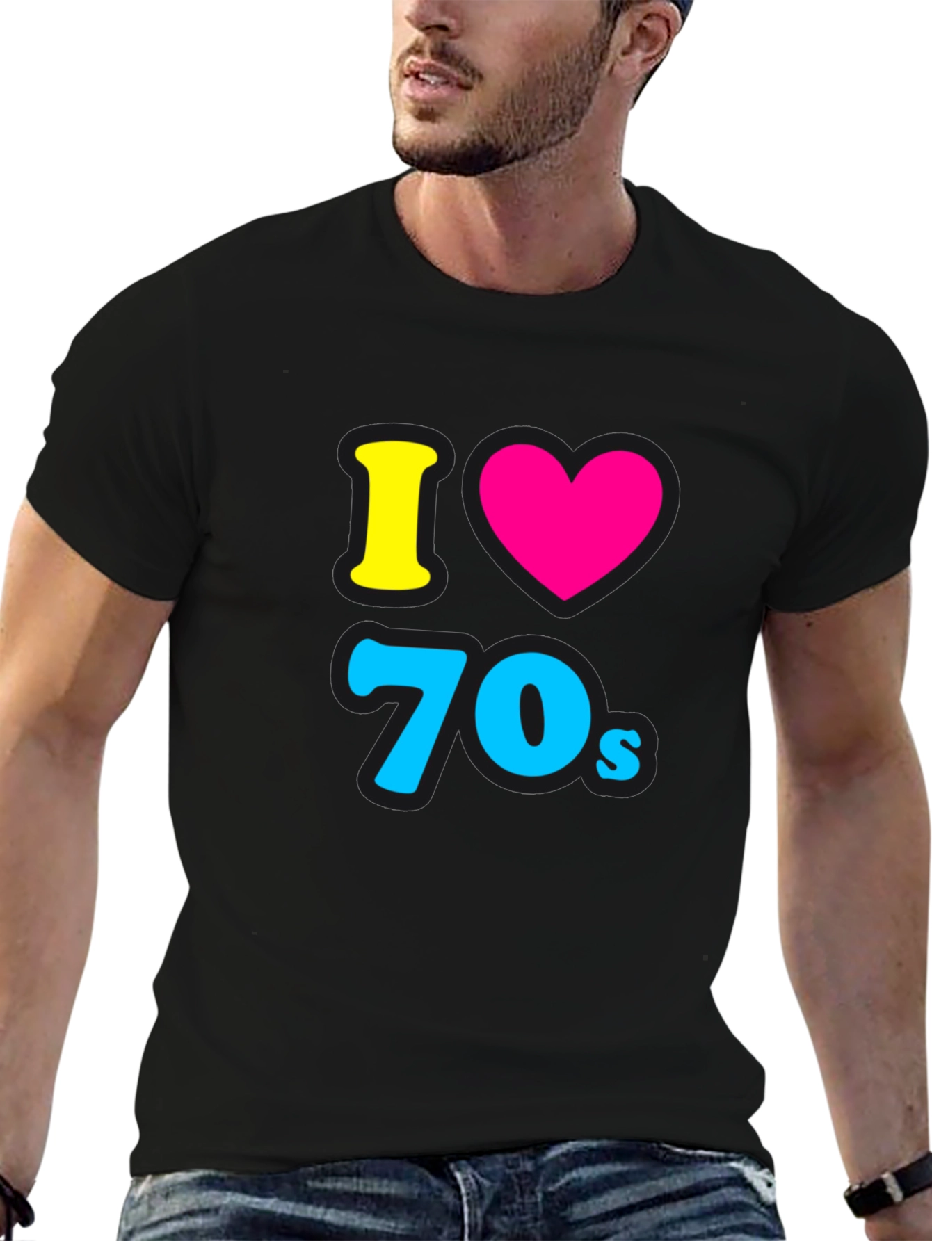 I Love the 70s Black Tee