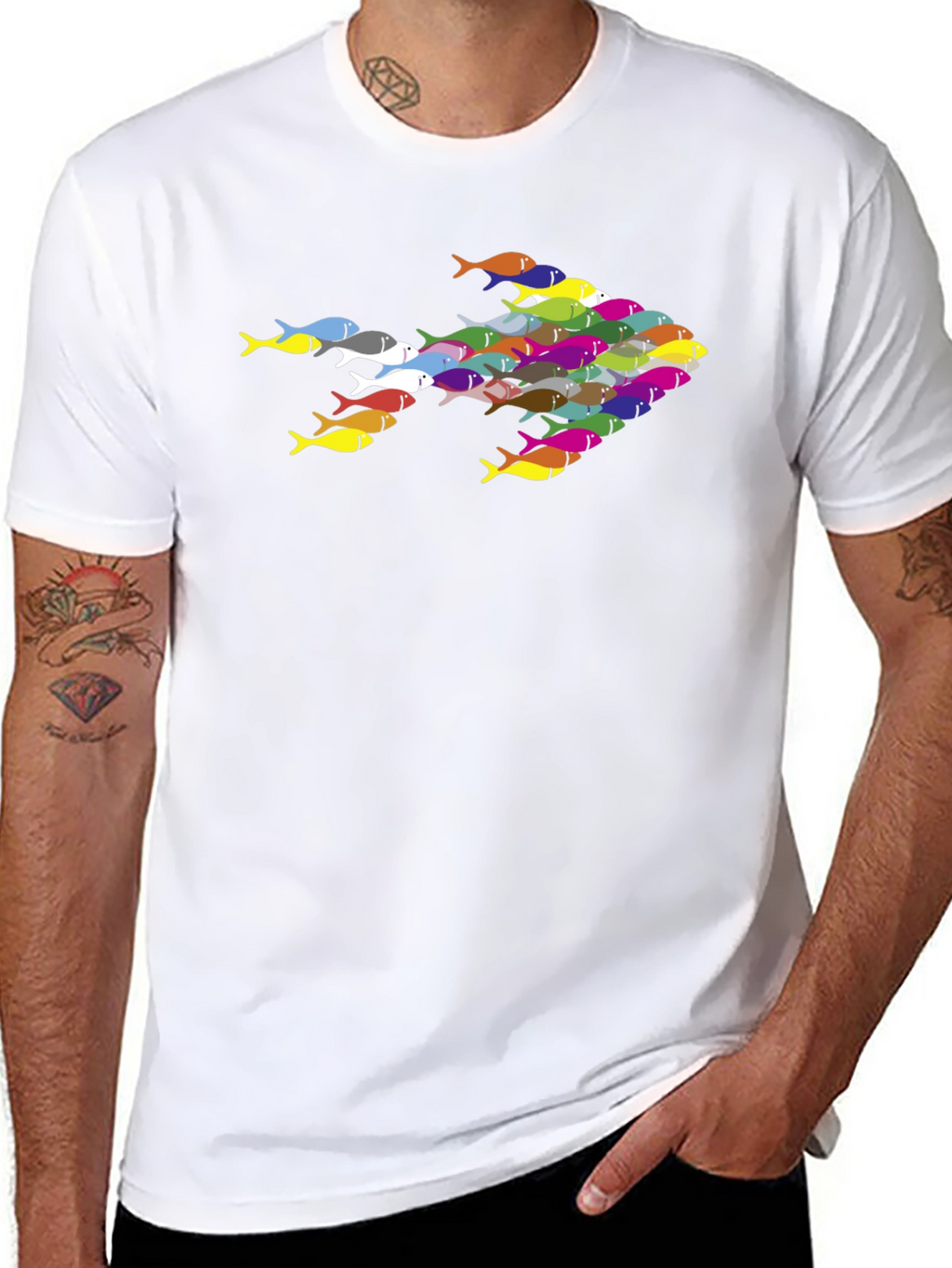 School of Fish Arrow Graphic Tee