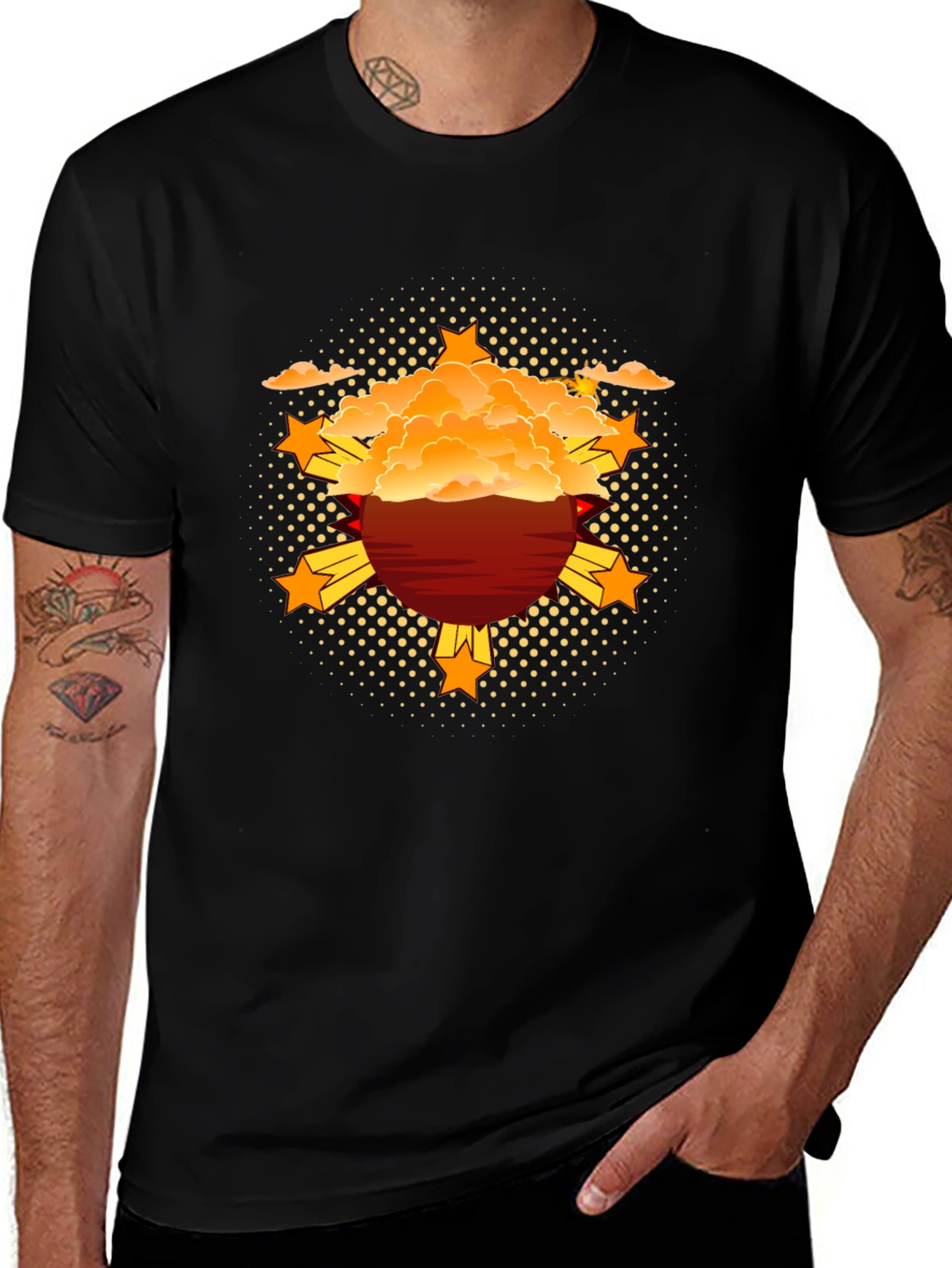 Filipino Pride T-Shirt - Sun & Stars Design