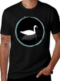 Swan Lake T-Shirt - Elegant Black Tee