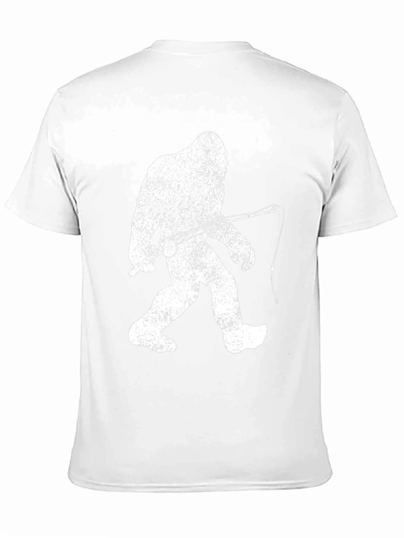Bigfoot Fishing Graphic T-Shirt