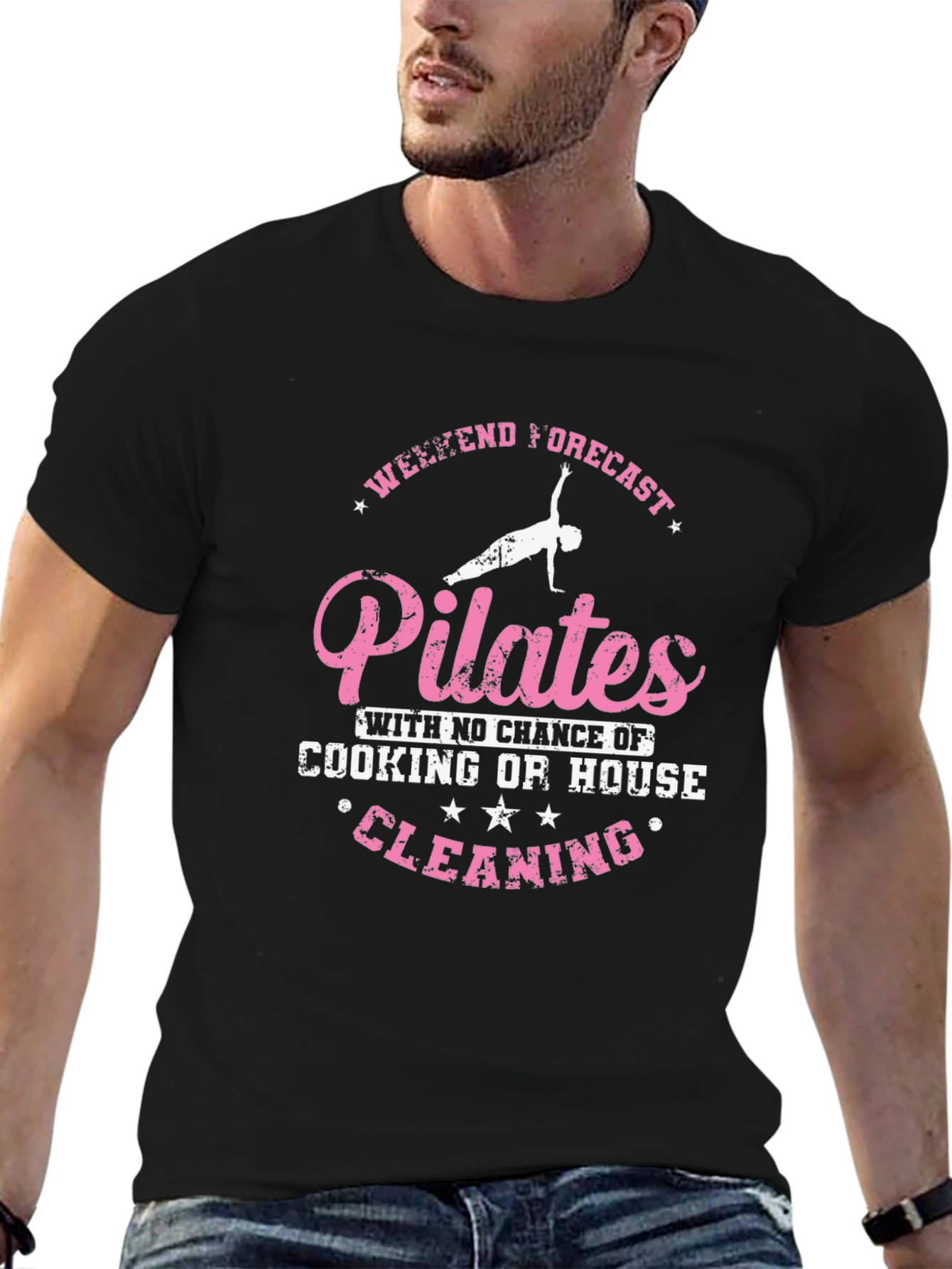 Pilates Weekend Forecast T-Shirt - No Cleaning!