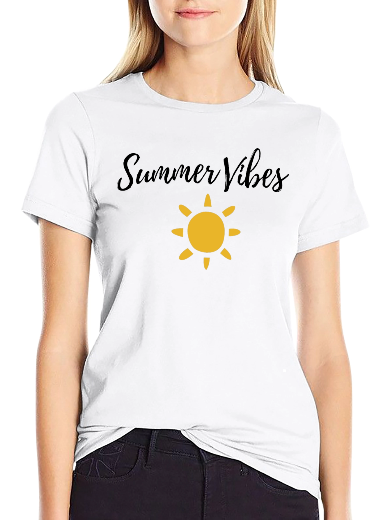 Summer Vibes Black T-Shirt - Mens Casual Wear
