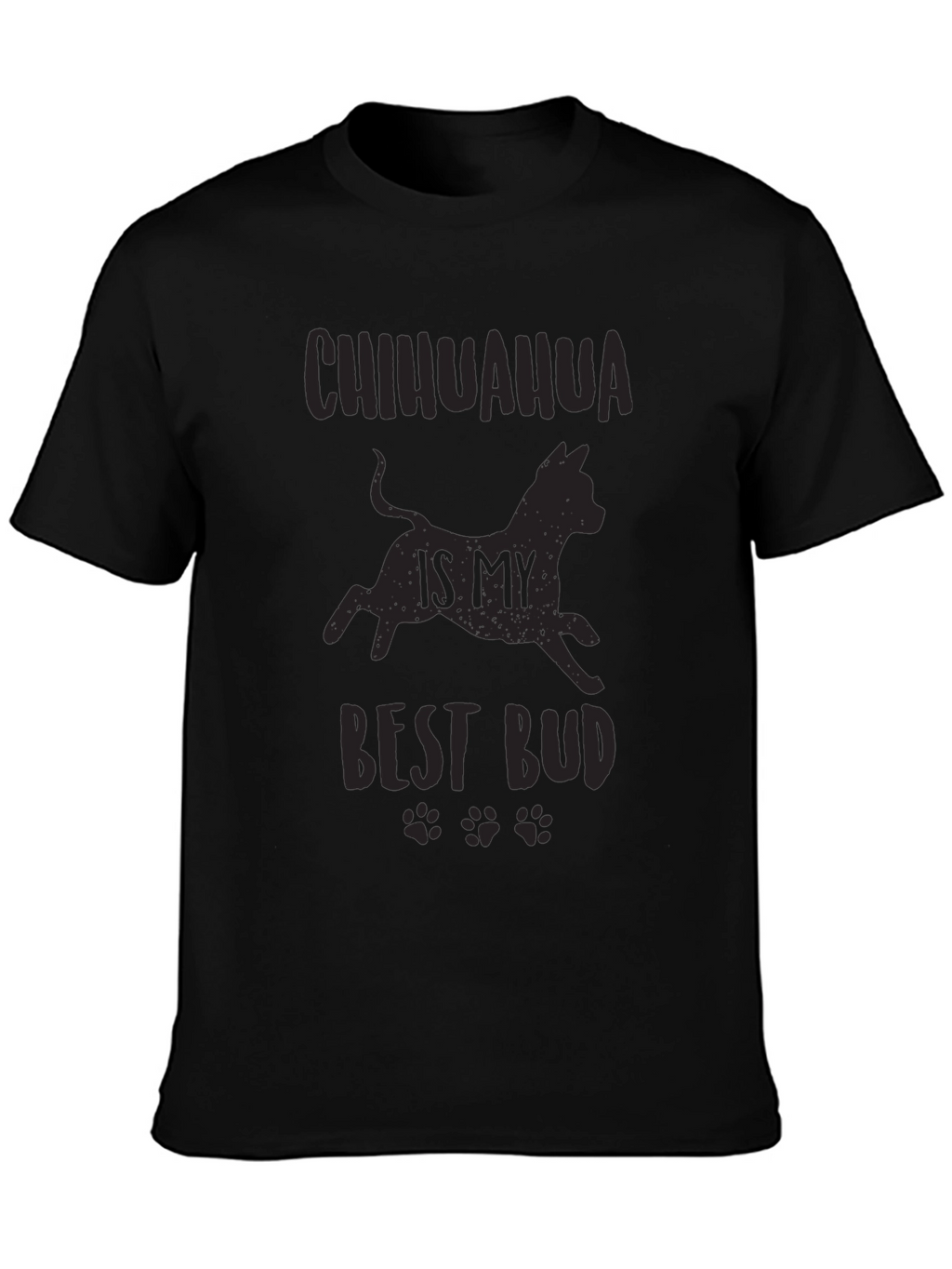 Chihuahua Best Bud Black Graphic Tee