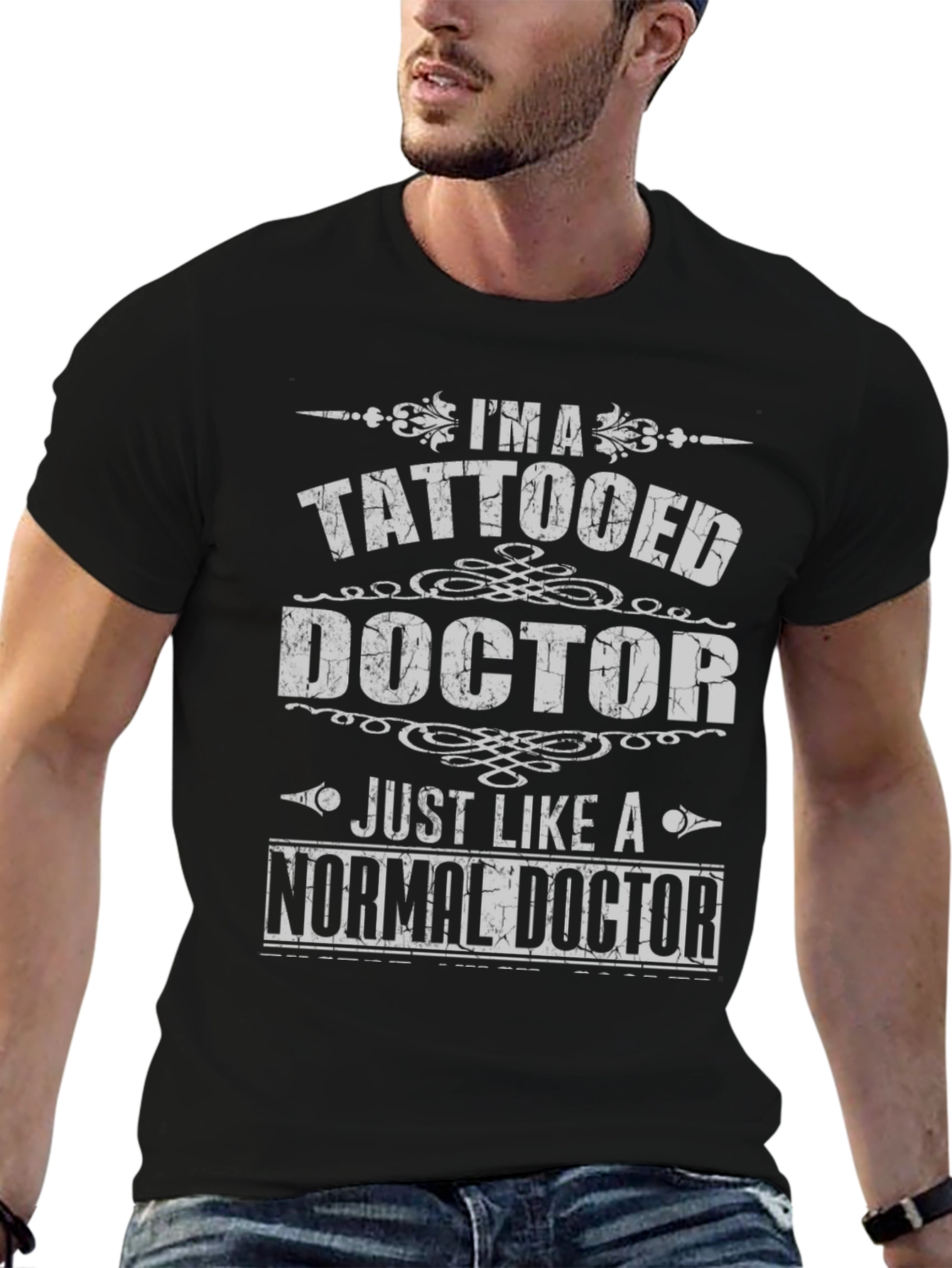 Tattooed Doctor T-Shirt - Novelty Graphic Tee
