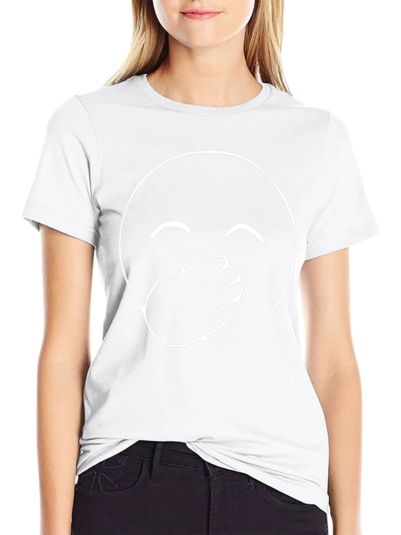 Laughing Emoji Black T-Shirt