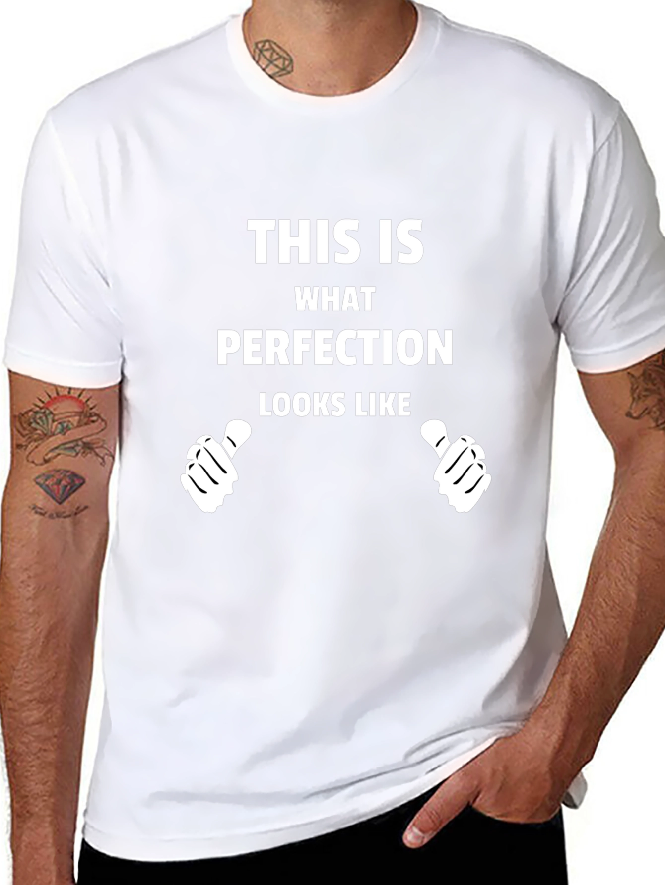 Perfection Graphic Tee - Novelty T-Shirt