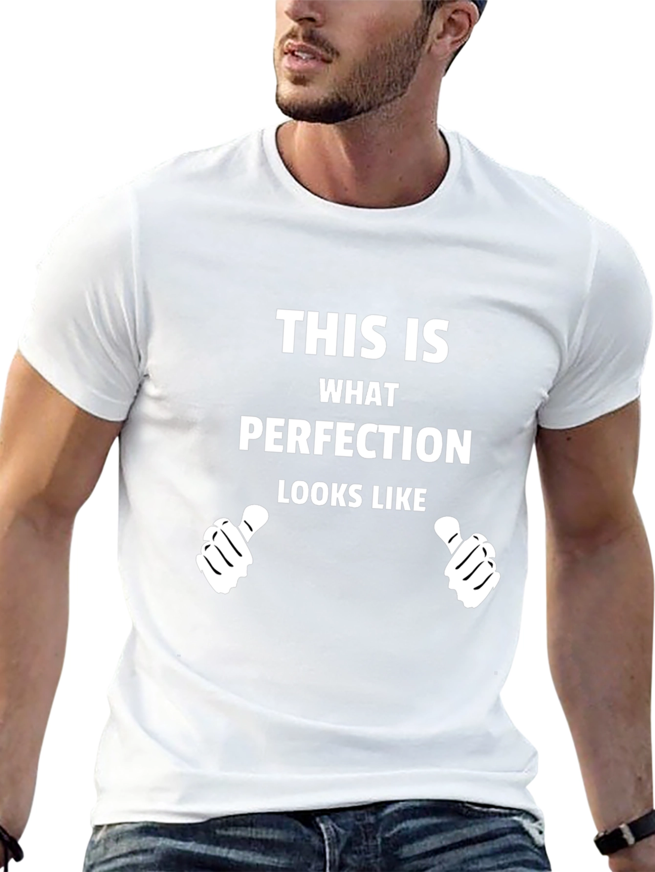 Perfection Graphic Tee - Novelty T-Shirt