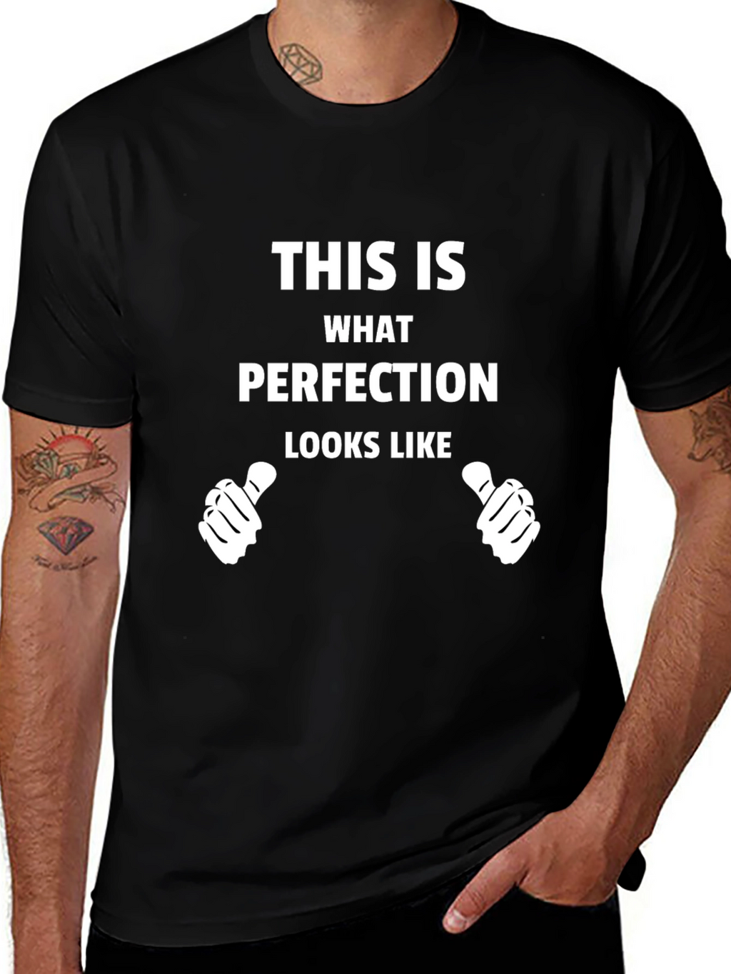 Perfection Graphic Tee - Novelty T-Shirt