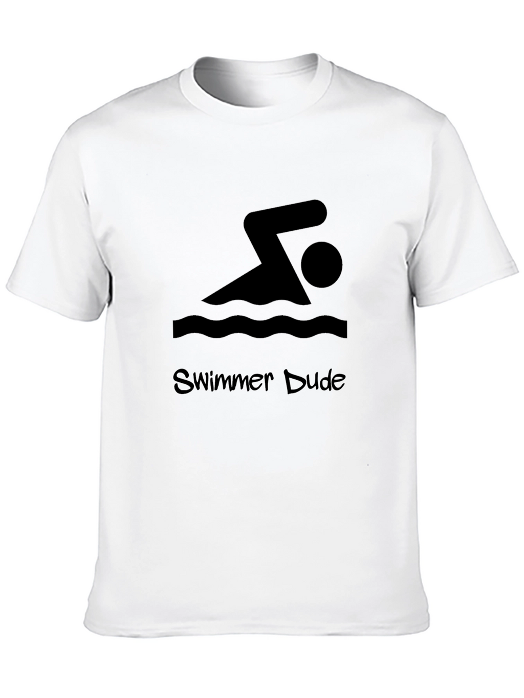 Swimmer Dude Black Graphic Tee
