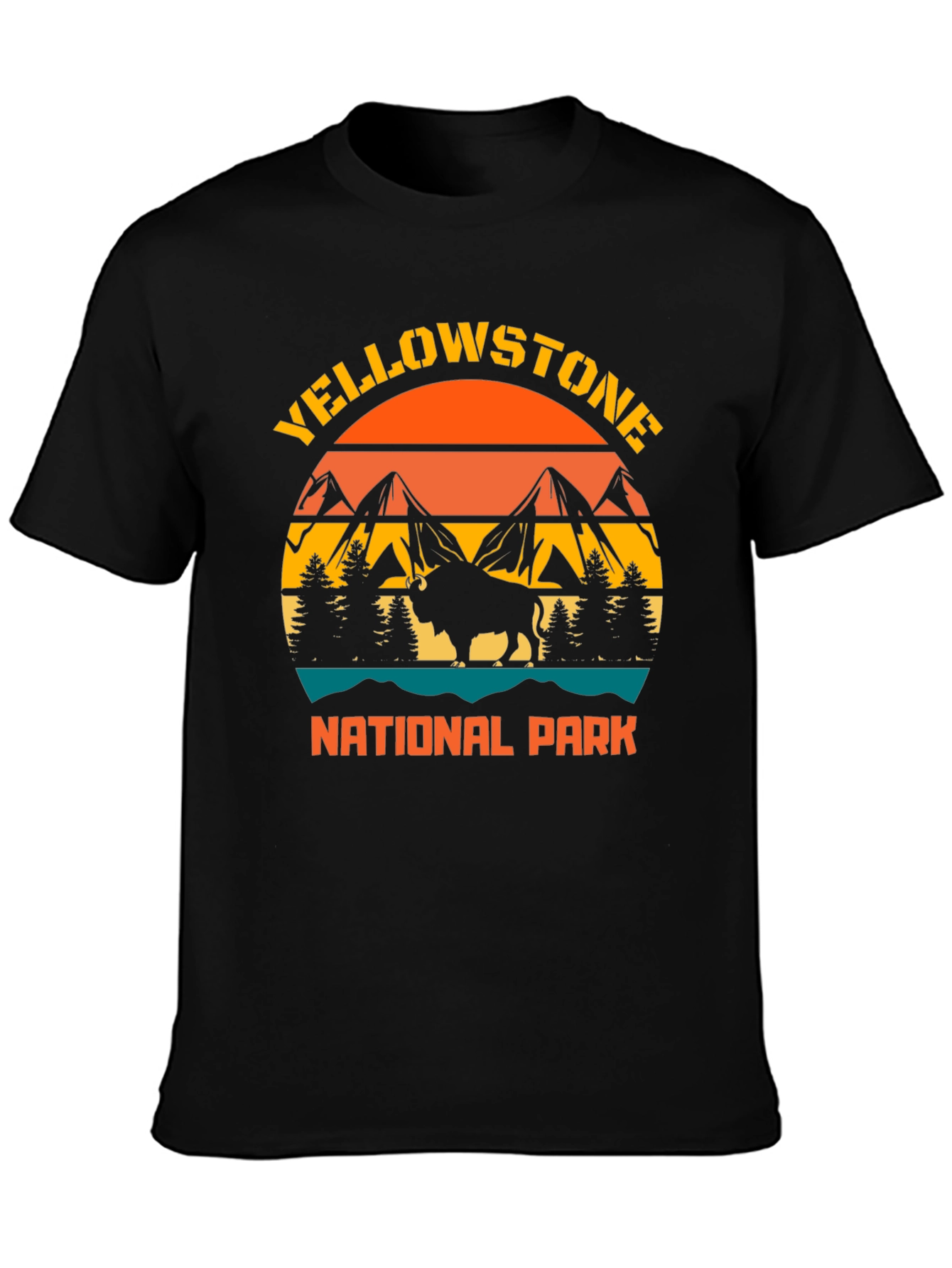 Yellowstone National Park Bison Graphic Tee