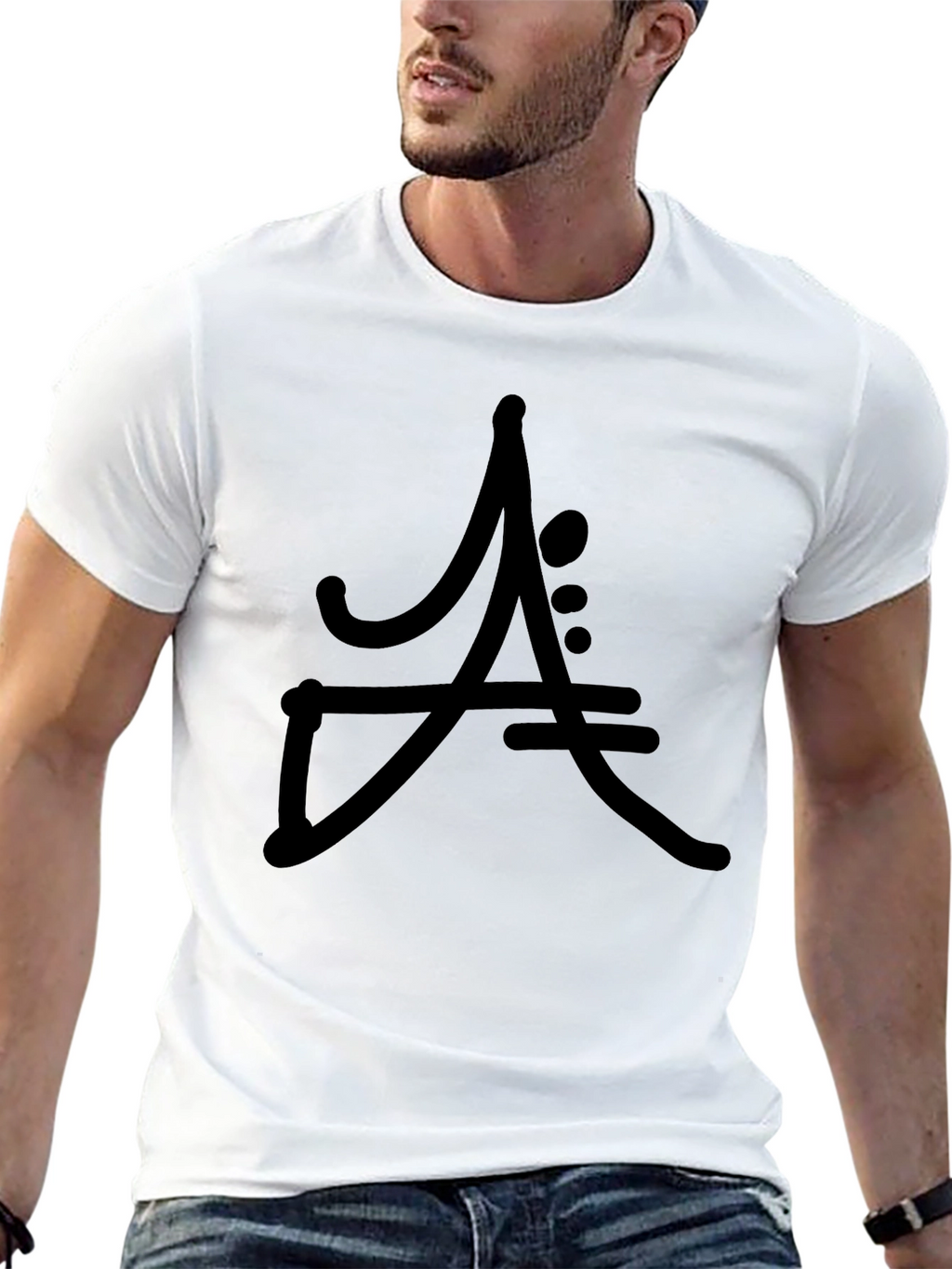 Modern Symbol Black T-Shirt