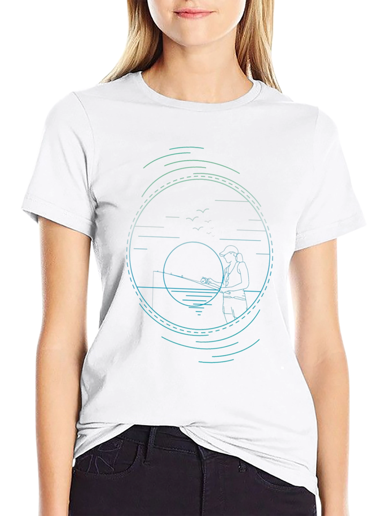 Fishing Graphic Tee - Stylish Angler Design