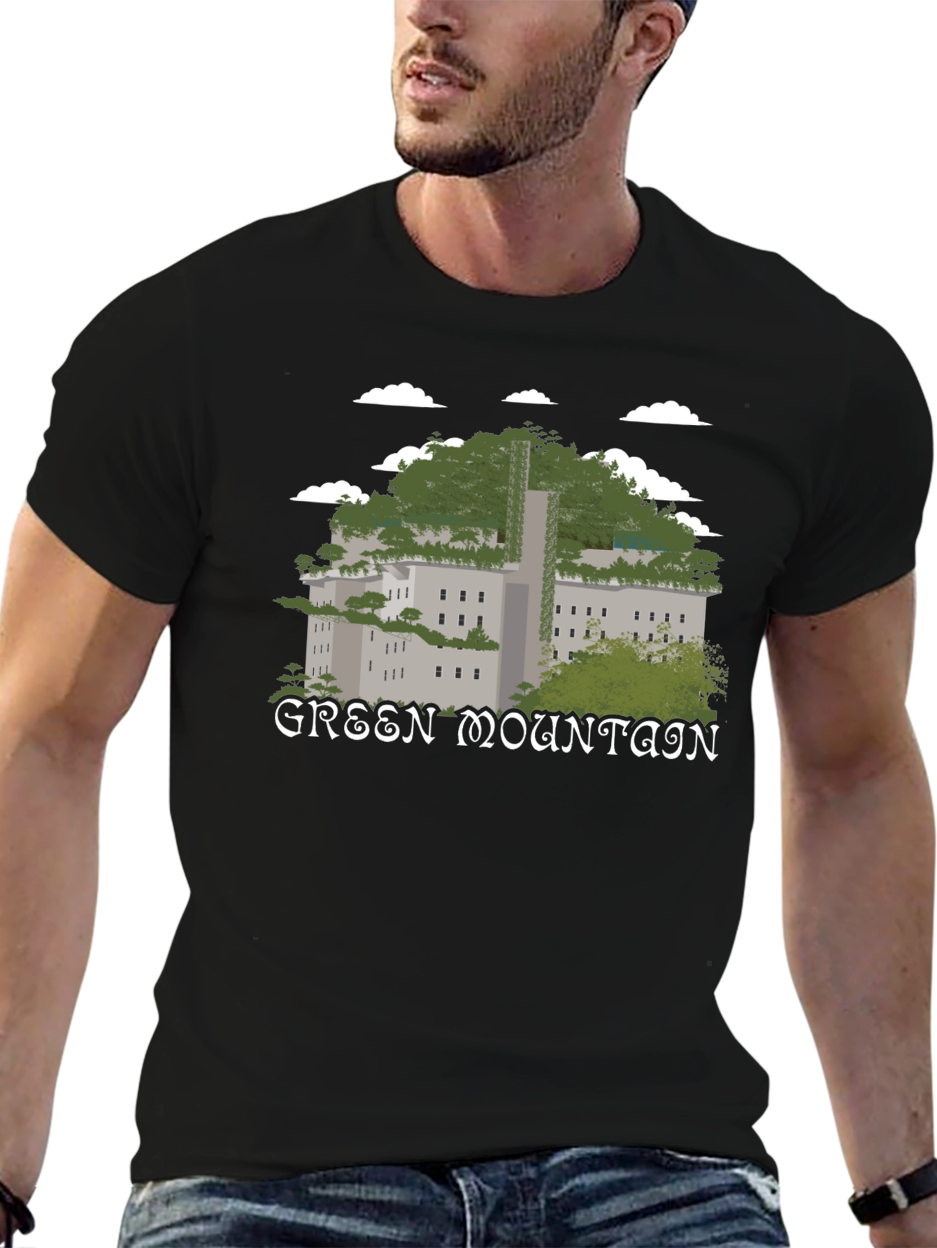 Green Mountain Graphic T-Shirt - Nature Inspired Tee