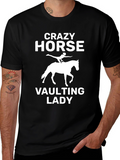 Crazy Horse Vaulting Lady T-Shirt - Equestrian Style