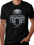 Skull Octopus Artist T-Shirt