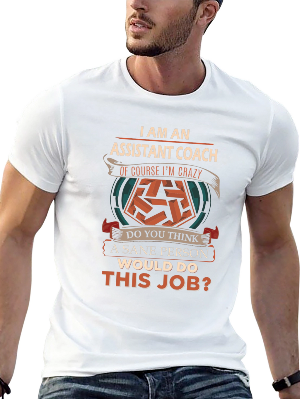 Assistant Coach Crazy Job T-Shirt