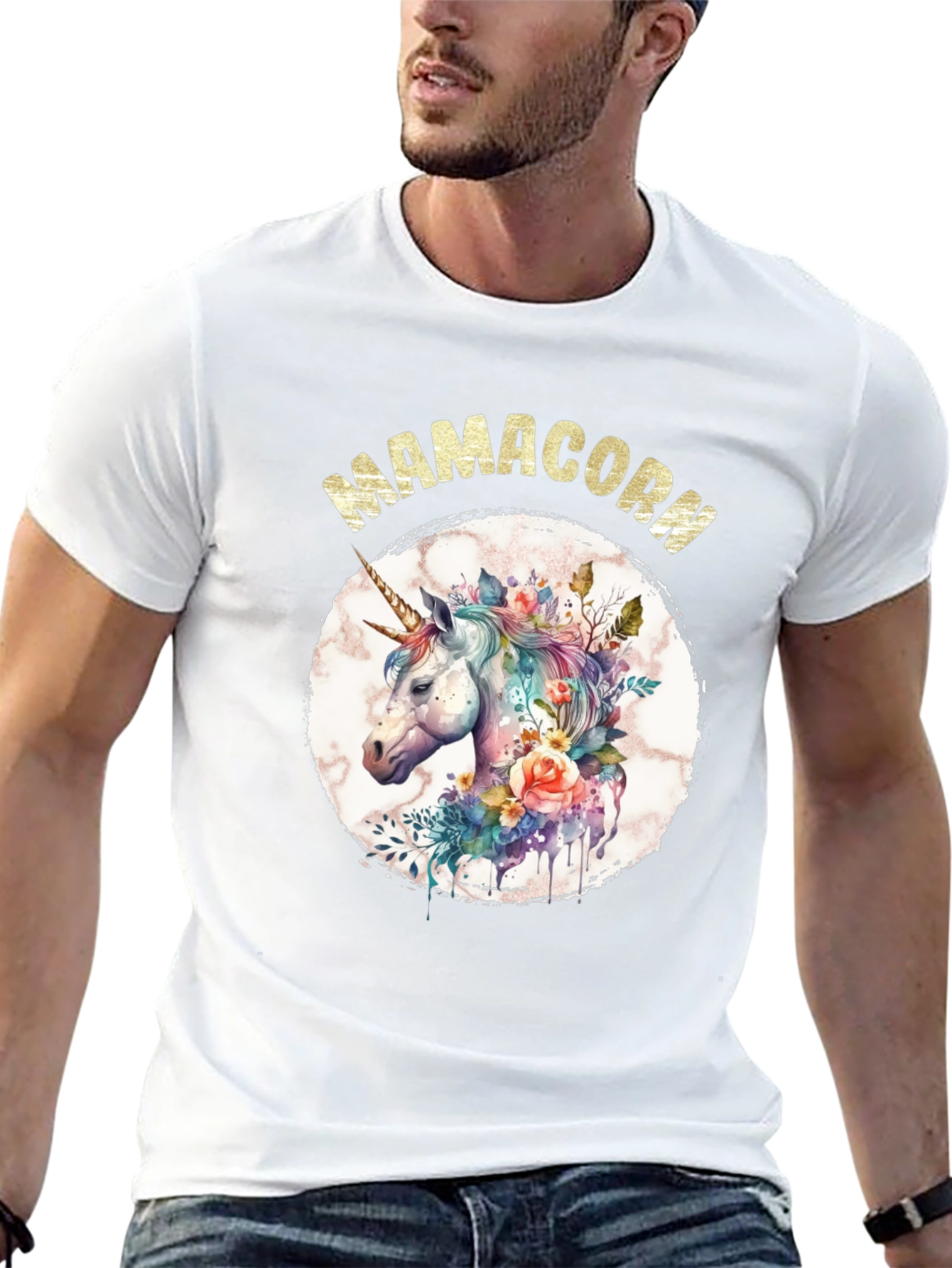 Mamacorn Unicorn Graphic T-Shirt