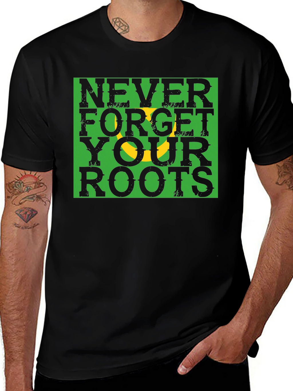 Never Forget Roots Graphic Tee