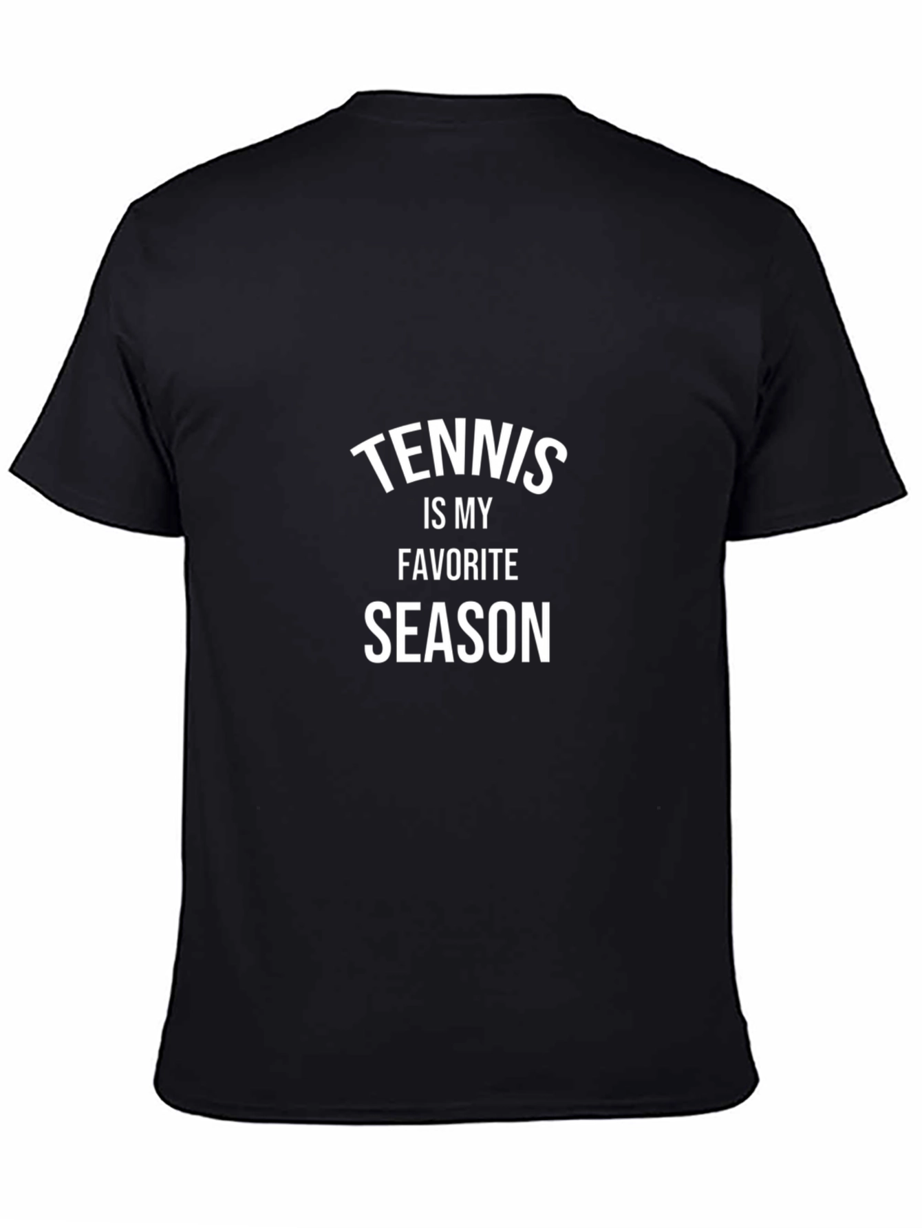 Tennis is My Favorite Season Black T-Shirt