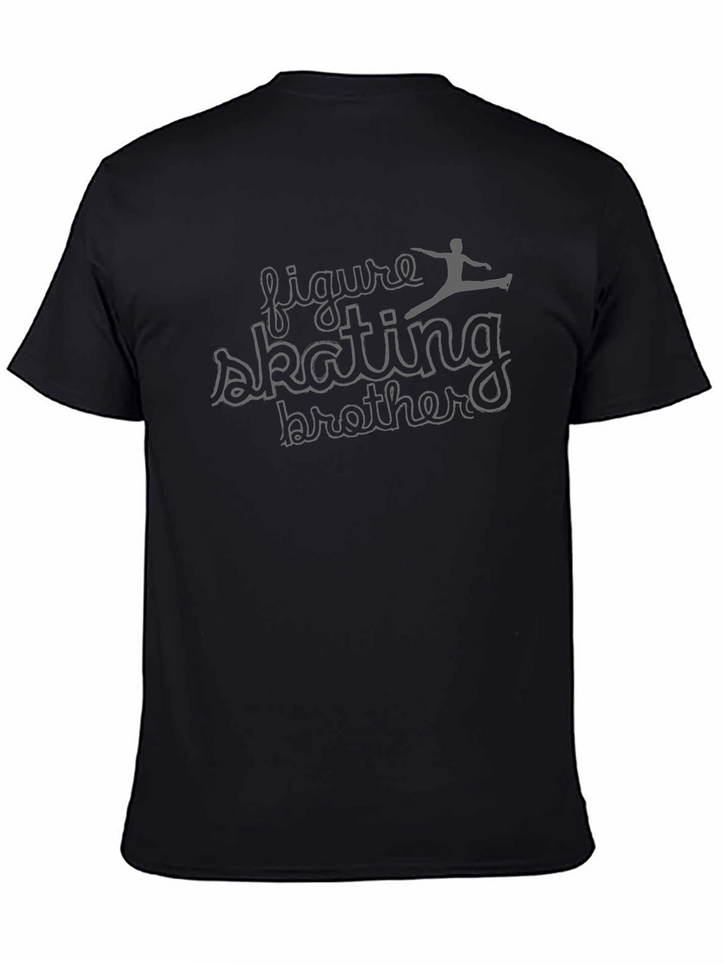 Figure Skating Brother Black Graphic Tee