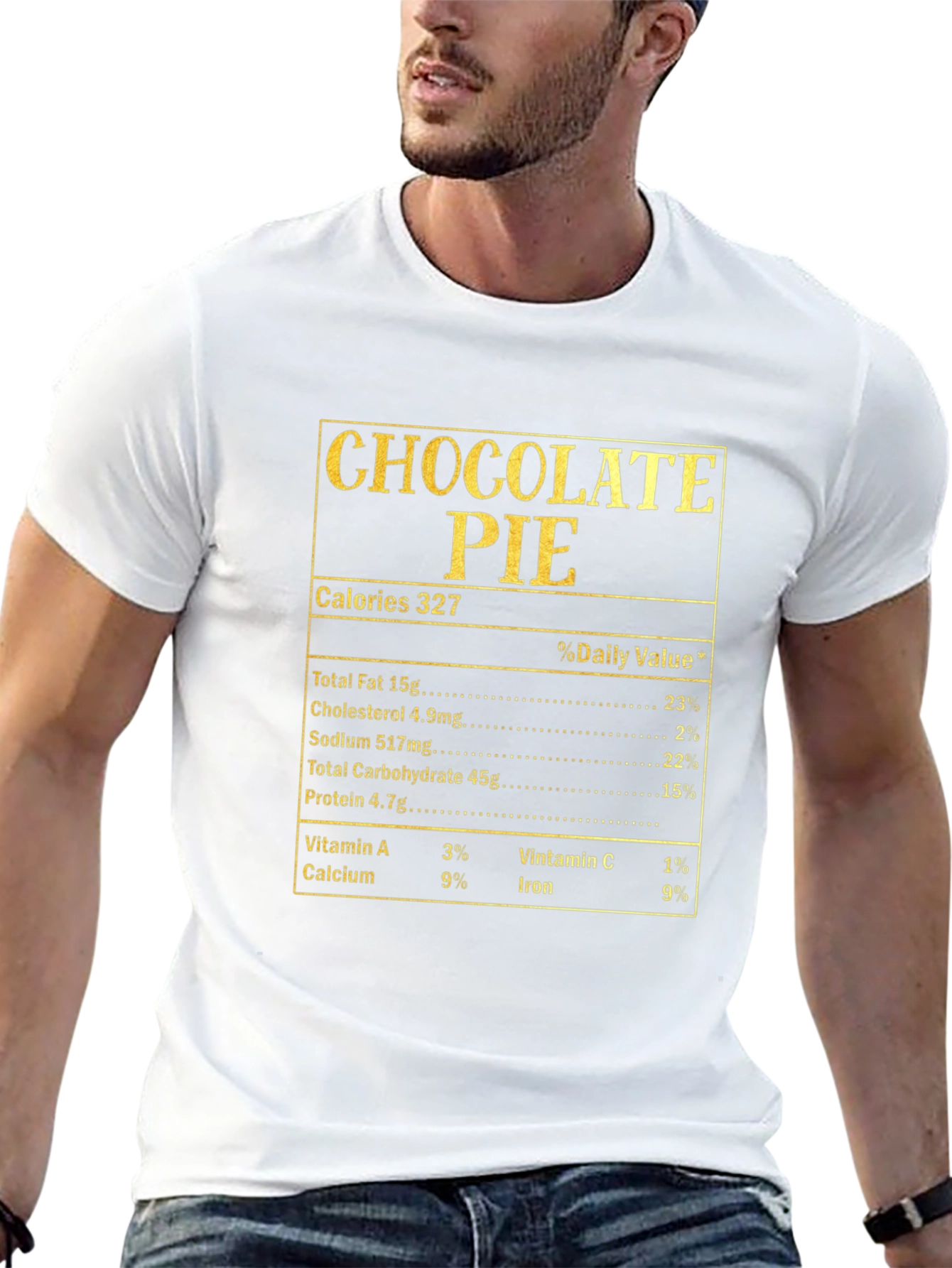 Chocolate Pie Nutrition Facts T-Shirt
