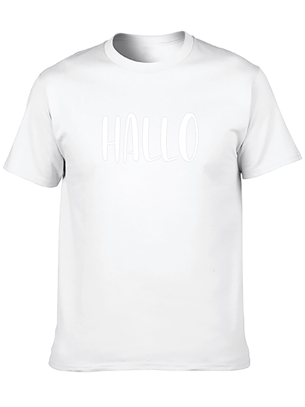 Hallo T-Shirt - Black Crew Neck Tee