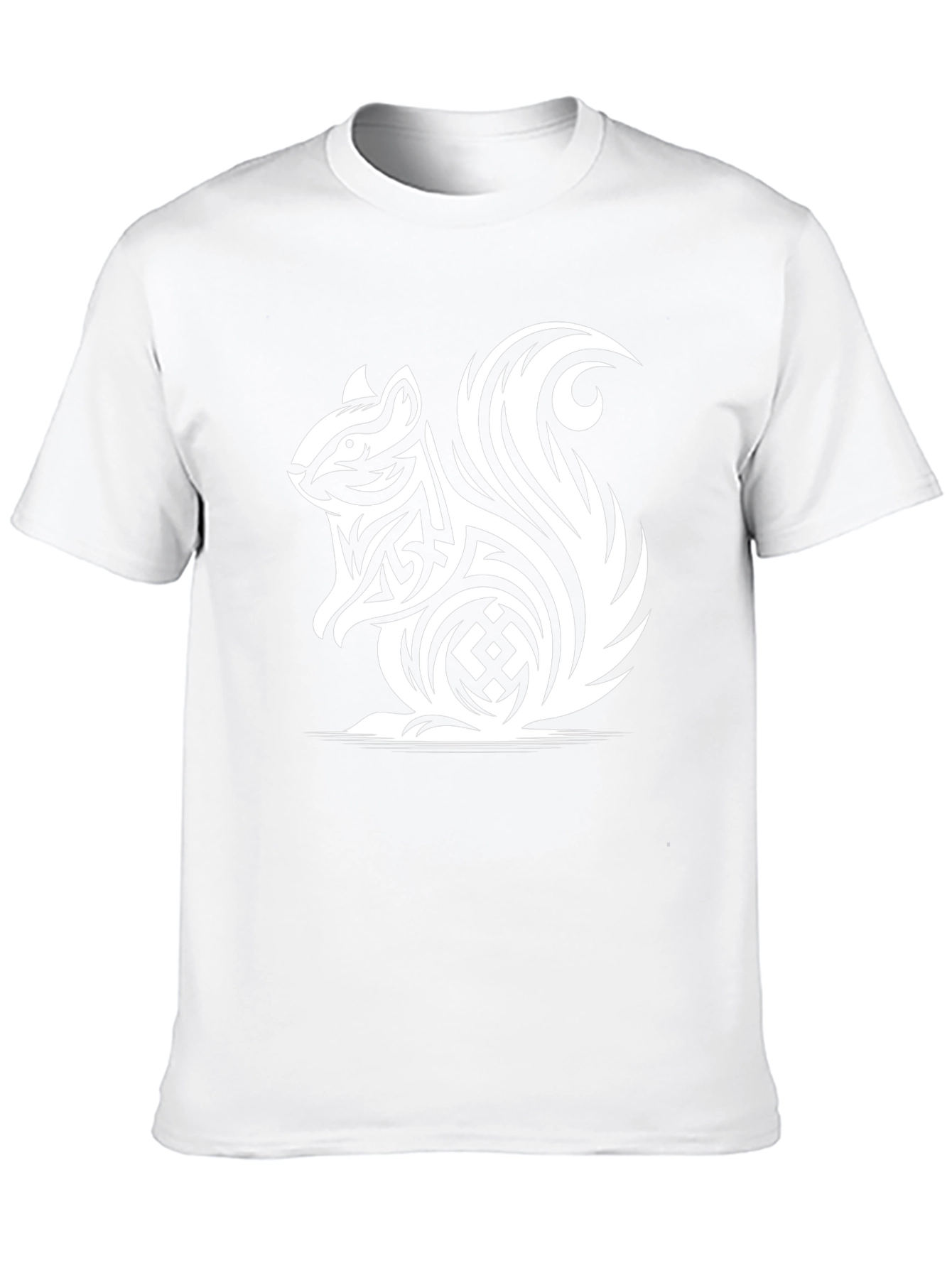 Tribal Squirrel Black T-Shirt