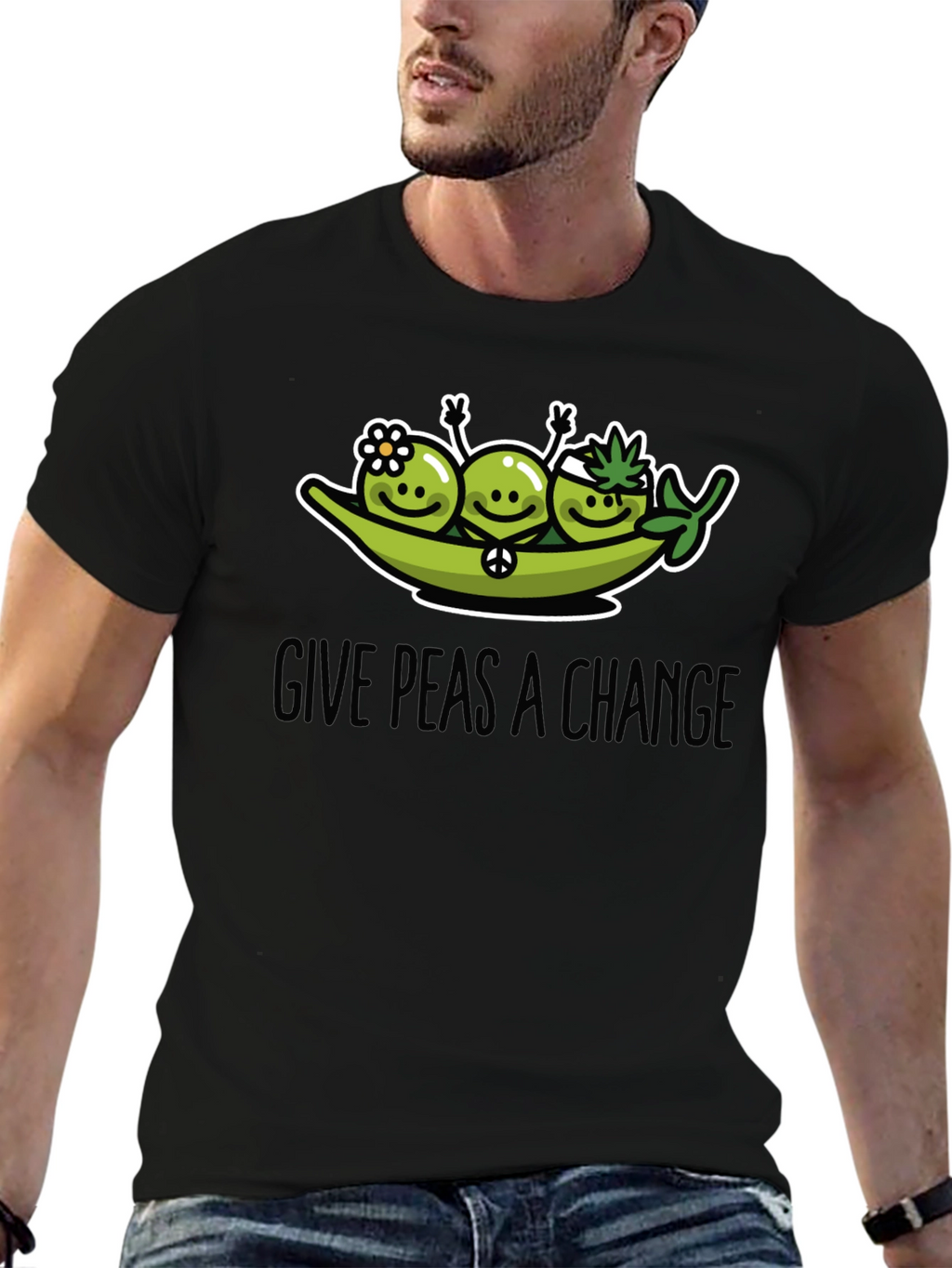 Give Peas a Chance Graphic T-Shirt