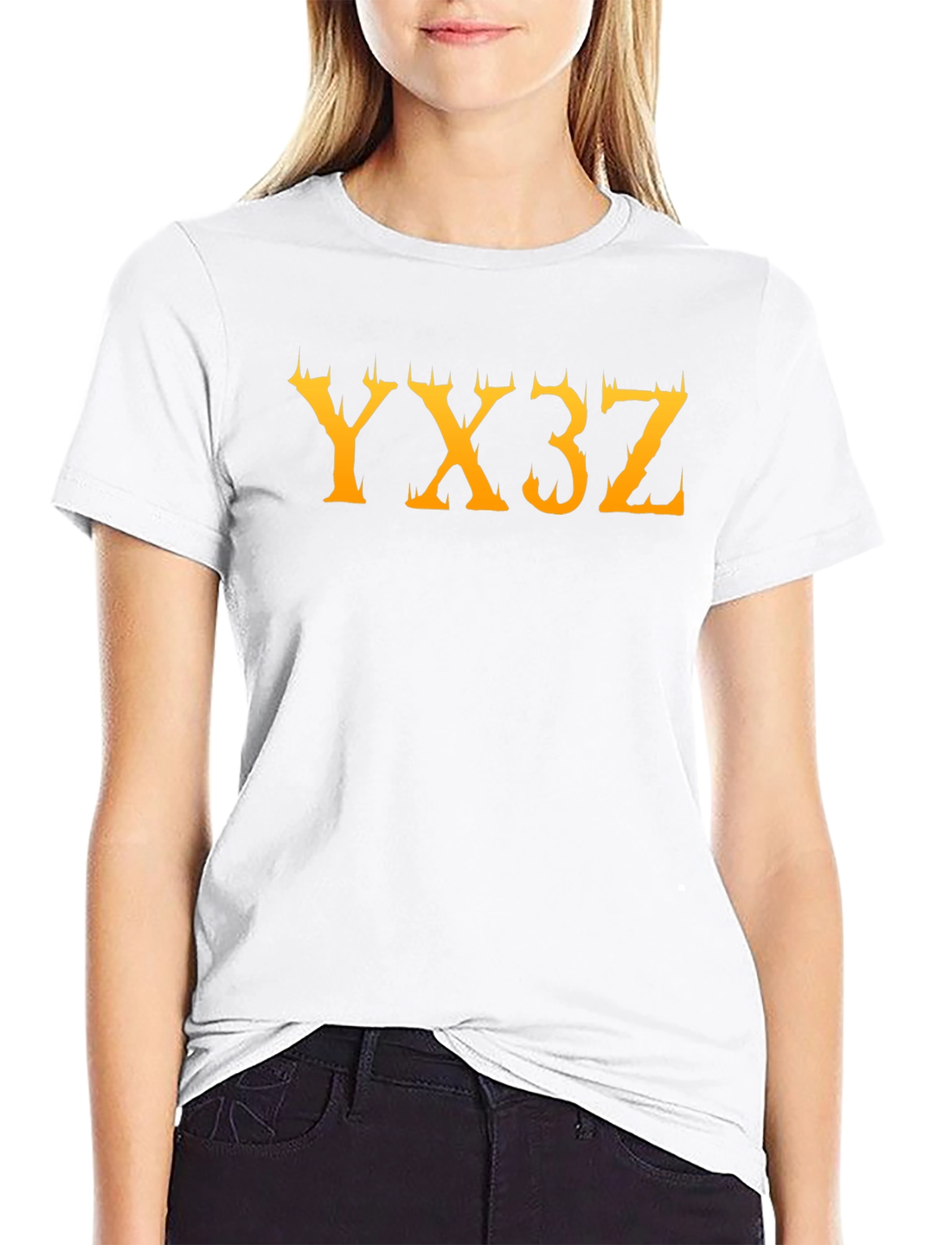 YX3Z Black Graphic Tee - Unique Design T-Shirt