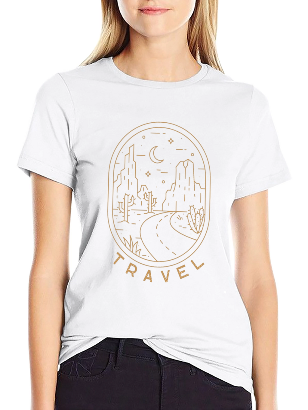 Travel Adventure Graphic Tee - Desert Road