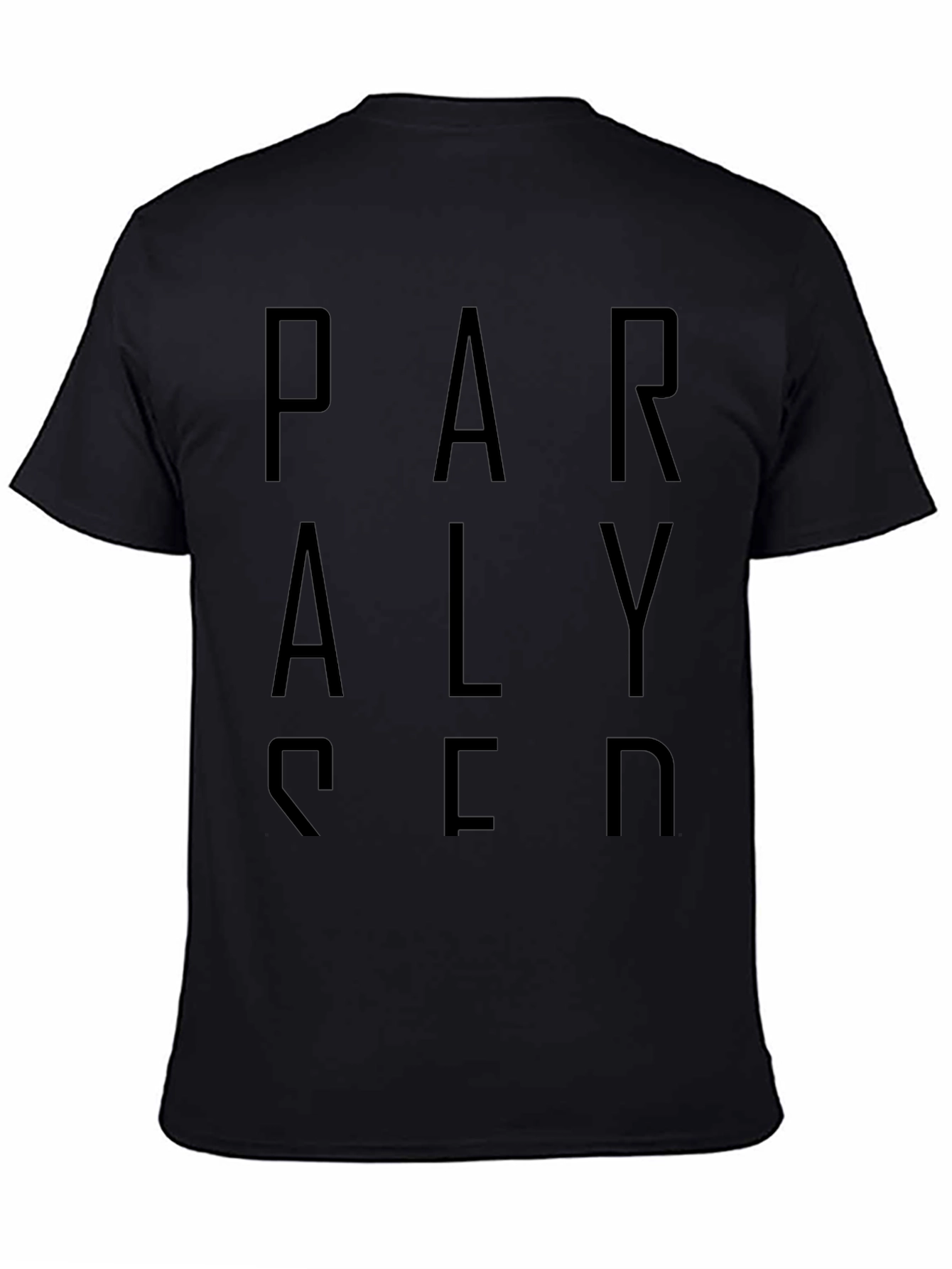 Paralysed Graphic Black T-Shirt