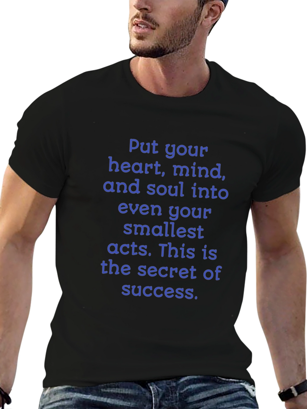 Motivational Quote T-Shirt: Heart Mind and Soul