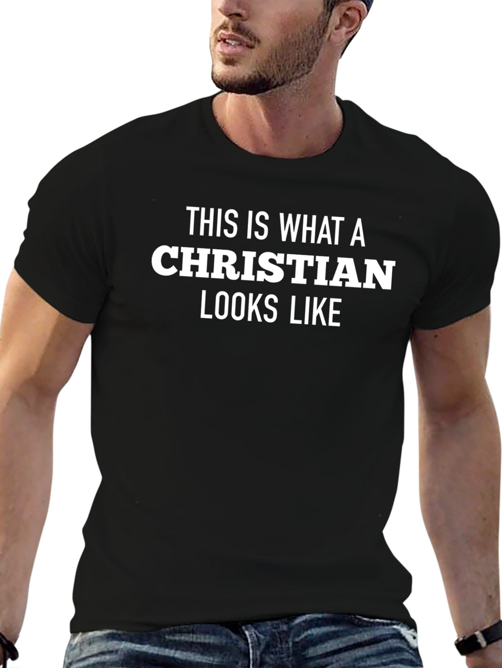 Christian Looks Like Black T-Shirt