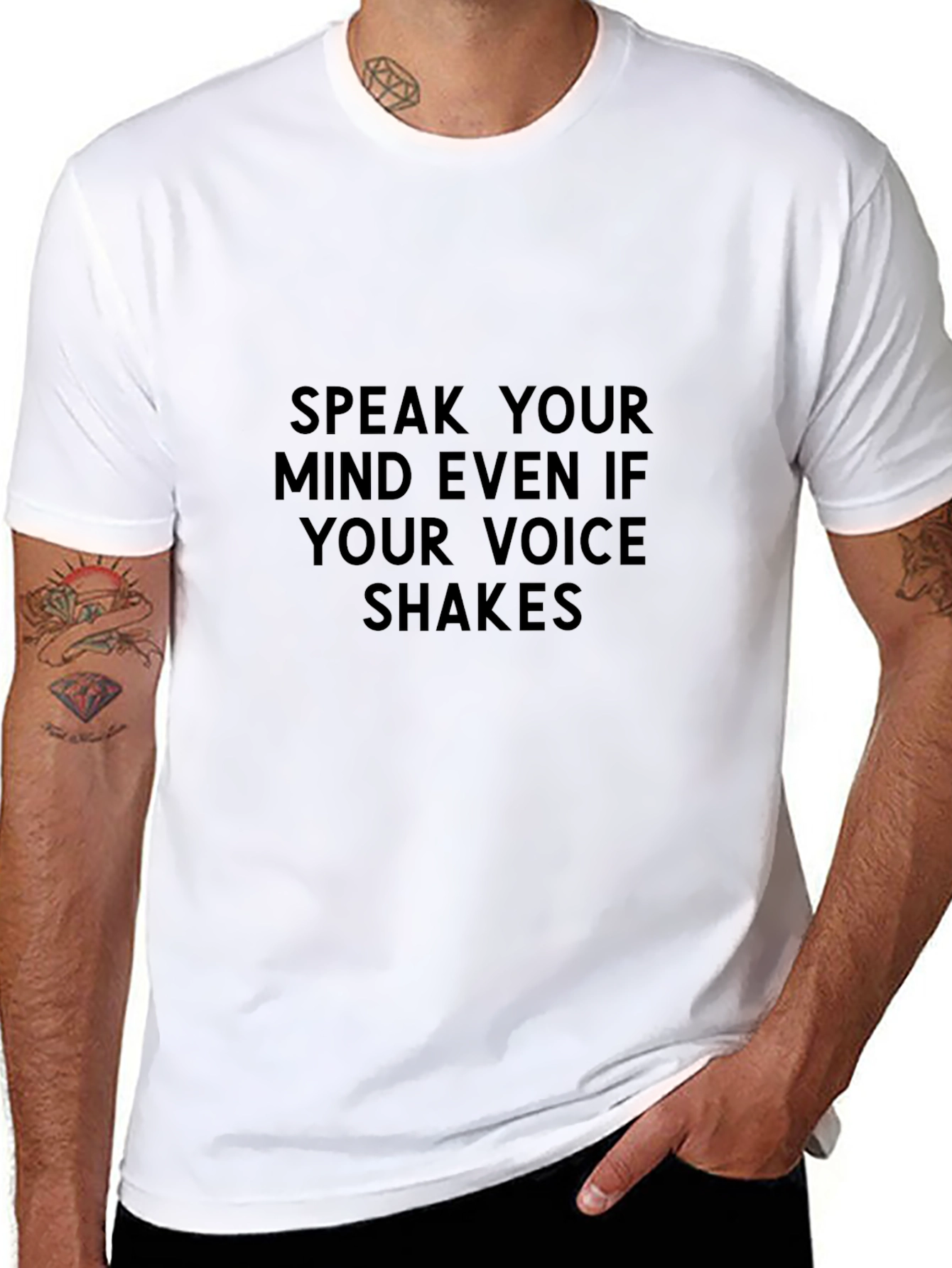 Speak Your Mind Graphic T-Shirt - Black