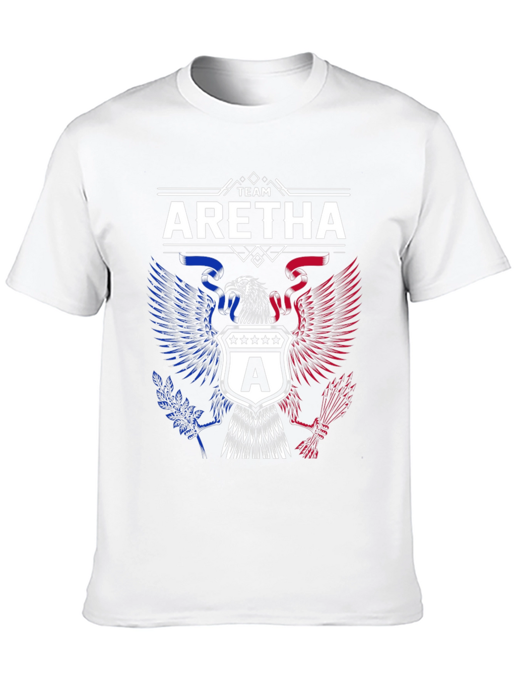 Team Aretha Graphic Tee - Patriotic Eagle Design