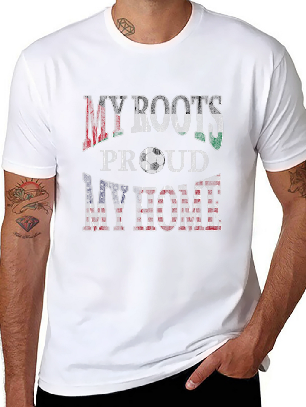 My Roots My Home T-Shirt - Soccer Fan Tee