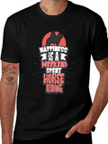 Horse Riding Weekend T-Shirt - Mens Casual Tee