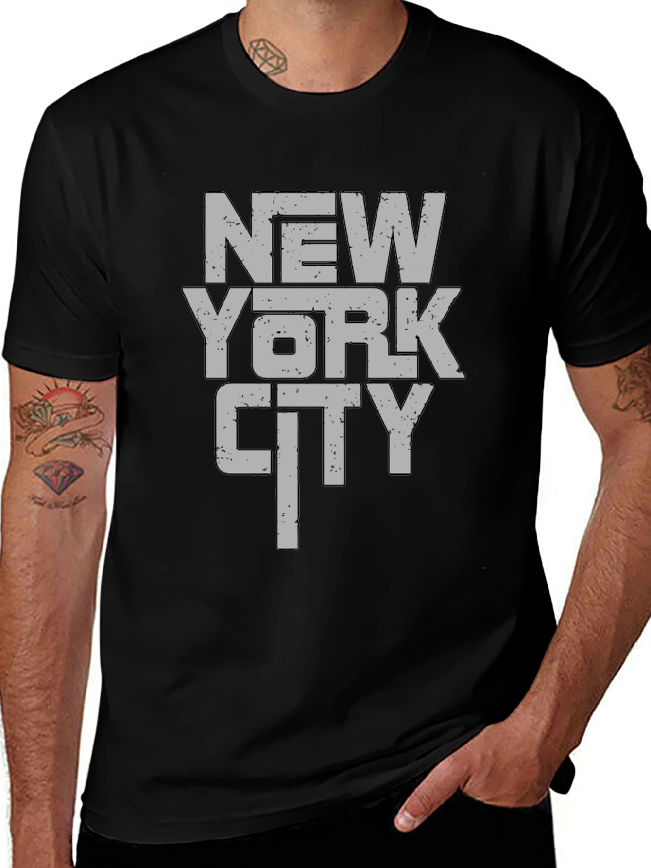 New York City Graphic Print Mens T-Shirt
