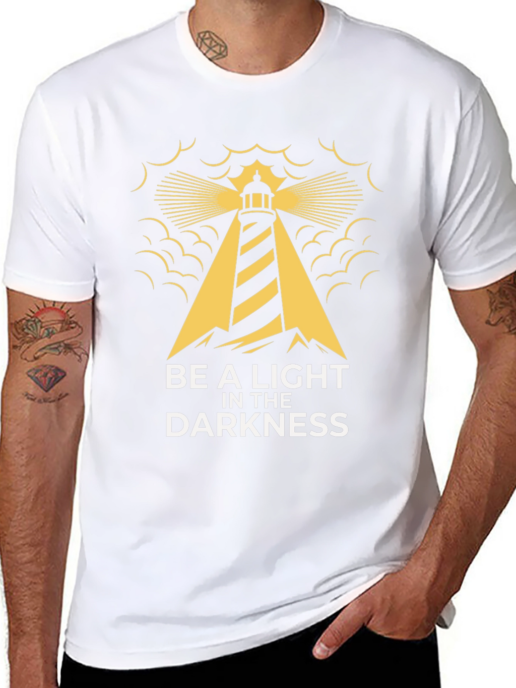 Be a Light Lighthouse Graphic Tee